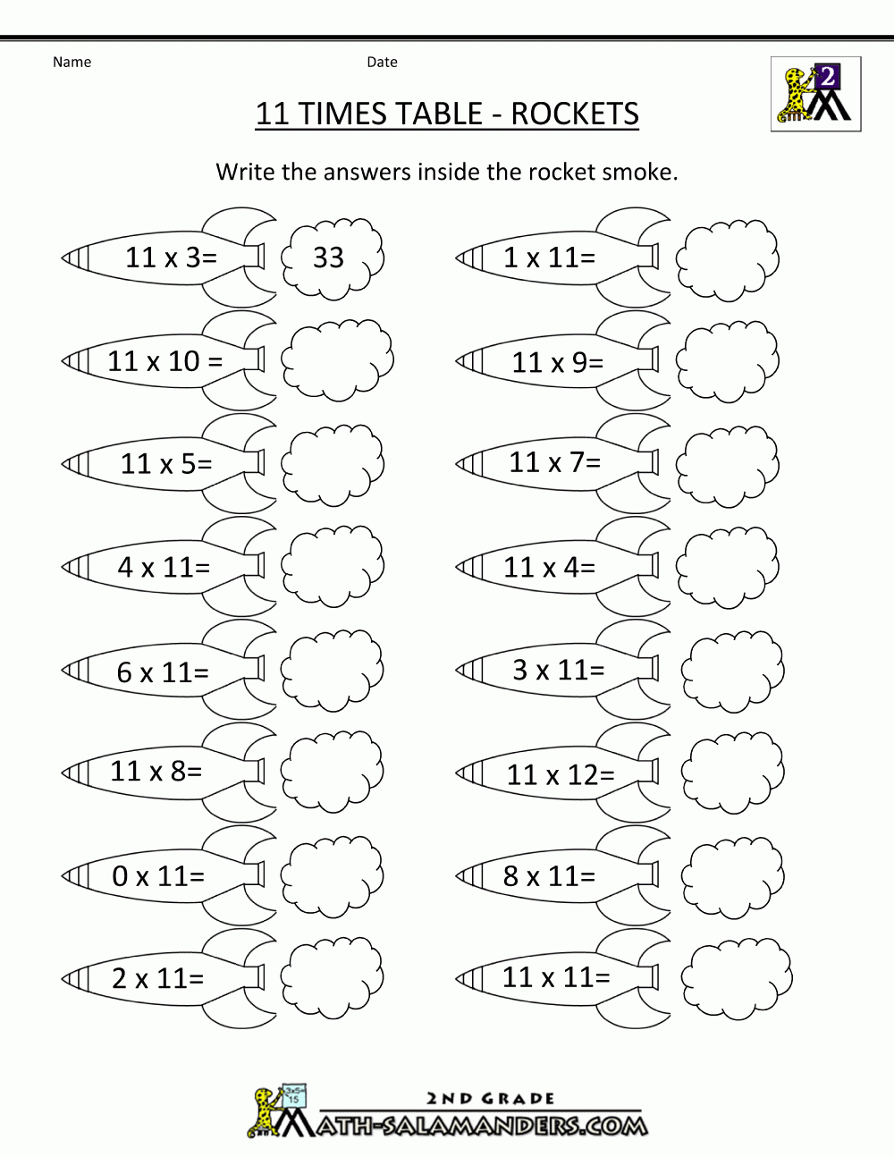 11 Times Table 12 Times Tables Worksheet 12 Times Tables Worksheet