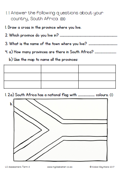  2017 Assessment Life Skills Grade 2 Term 4 TASK MEMO My Klaskamer 