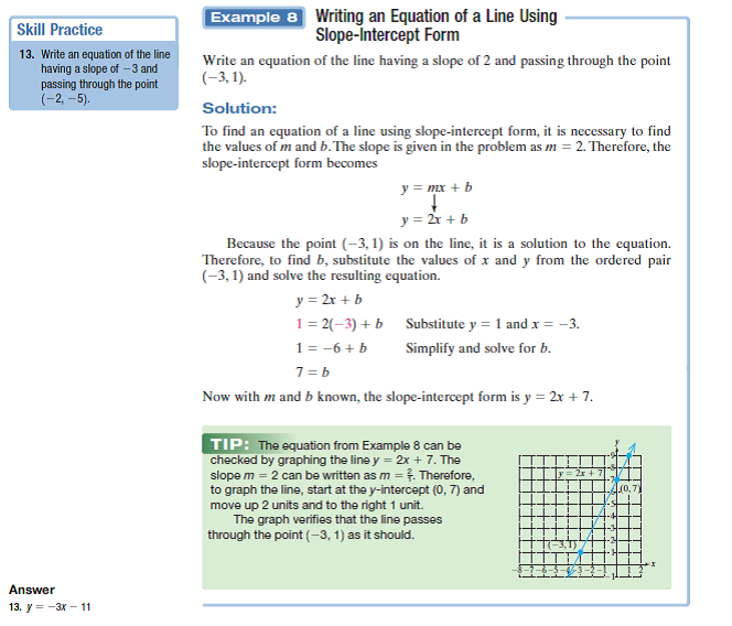 3 4 Skills Practice Equations Of Lines Worksheet Answers Tessshebaylo