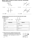 3 5 Proving Lines Parallel Worksheet Answers Thekidsworksheet