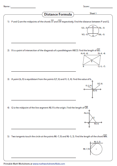 30 Midpoint And Distance Formula Worksheet Worksheet Project List