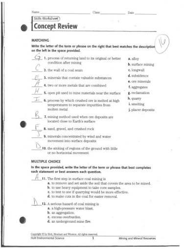 37 Holt Environmental Science Skills Worksheet Answer Key Combining