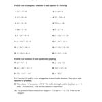 5 3 Solving Polynomial Equations Worksheet Answers Tessshebaylo