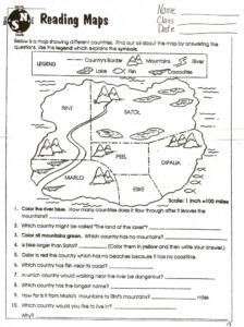 Map Skill Worksheets For 6th Grade - SkillsWorksheets.com