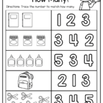 Back To School Pre K Math And Literacy Kindergarten Math Worksheets