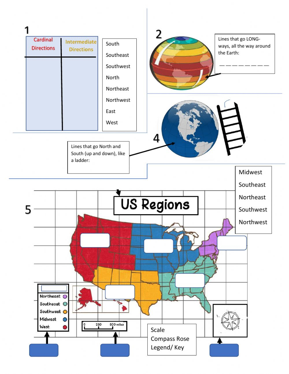 Basic Map Skills Worksheet 1 