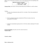 Bestseller Solution Concentration Worksheet Practice Problems Answers