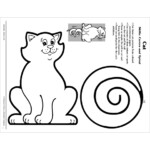 Cat Curves And Spirals Scissor Skills Printable Cut Pastes And