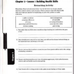 Chapter 2 Lesson 1 Building Health Skills Reteaching Activity Answers