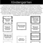 Common Core Standards Reading Foundational Skills Kindergarten