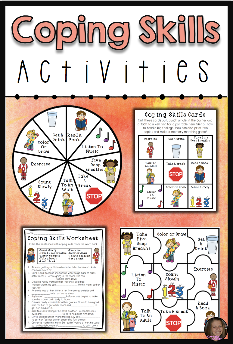 Coping Skills Activities For Anger Management And Self Regulation