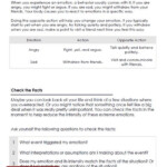 DBT Emotion Regulation Skills Worksheet Therapist Aid Emotion