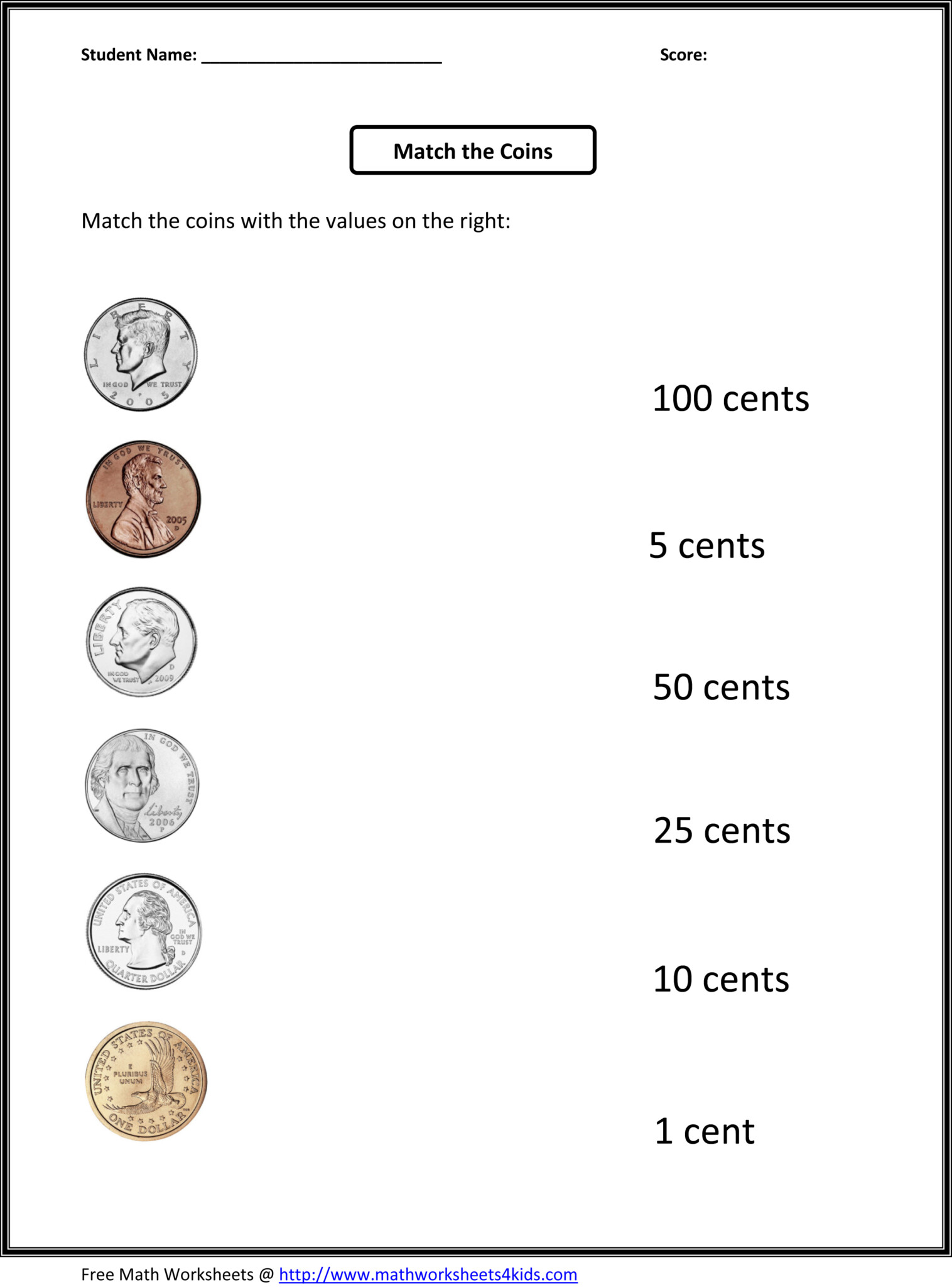 Easy Money Skills Worksheet Printable Worksheets And Activities For ...