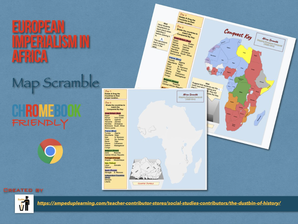 European Imperialism Africa Map Scramble In 2021 Map Skills Africa 