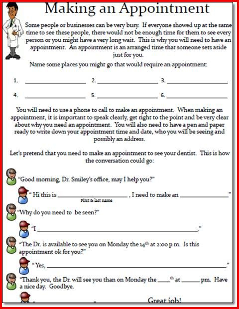 Executive Functioning Worksheets