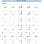 Fourth Grade Fraction Addition Math EduMonitor