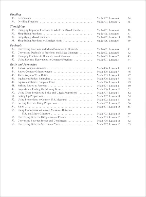 Fractions Ratios And Proportions Math Skill Development Worksheets 