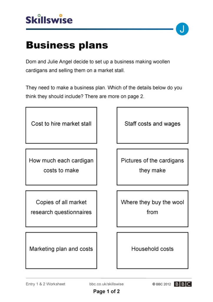 Free Entrepreneurship Worksheets Db excel