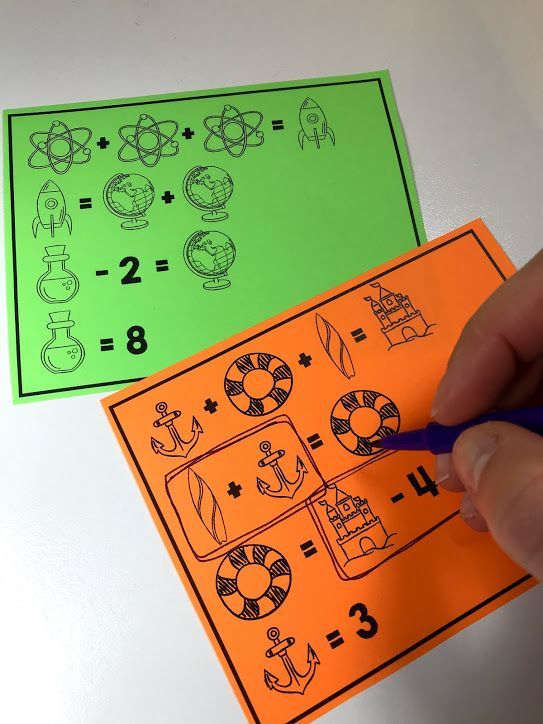 Free Picture Equation Puzzles For Building Algebra Skills Teaching 