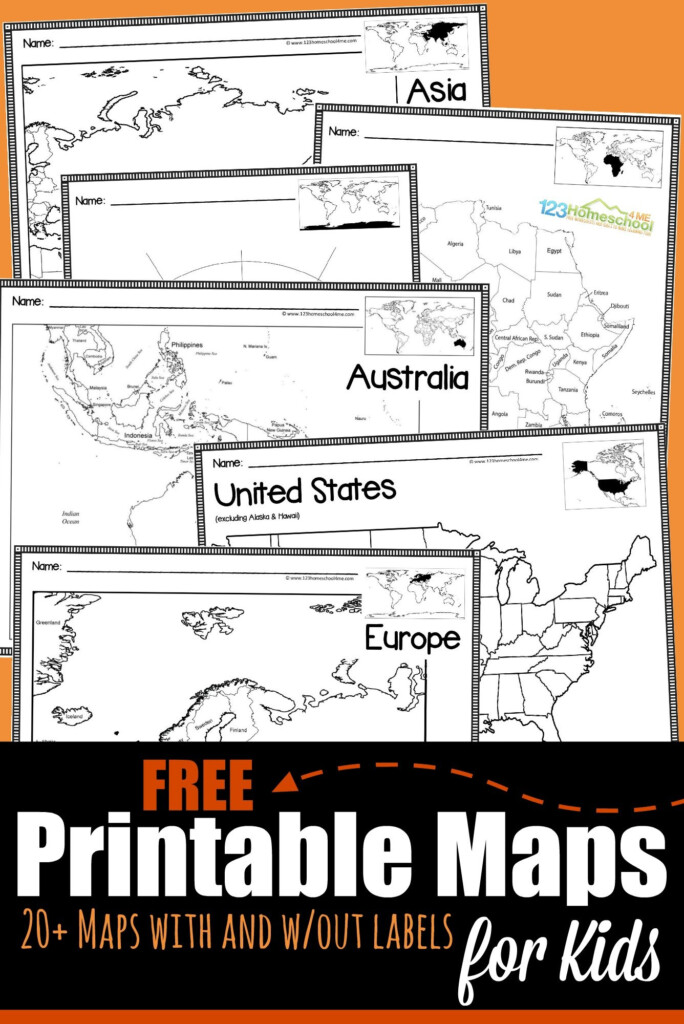 FREE Printable Maps For Kids