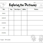 Free Printable Of The Week Exploring The Dictionary Grades 2 4