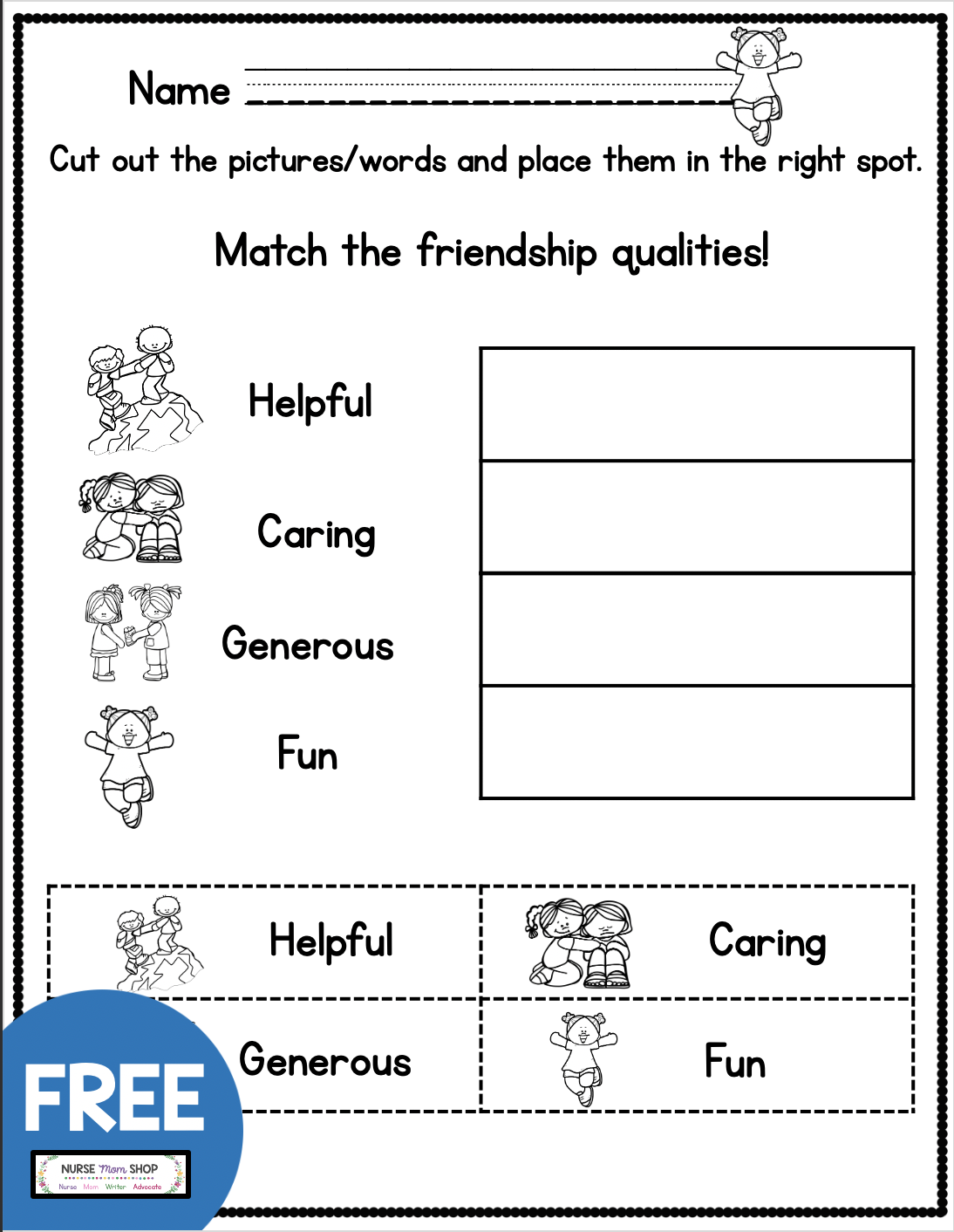 Free Printable Social Skills Worksheets Pdf