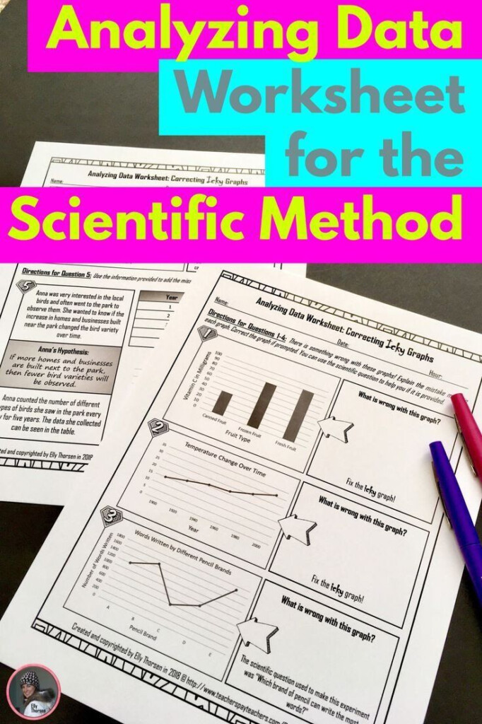 Graphing Worksheets High School Science Analyzing Data Worksheet Volume 