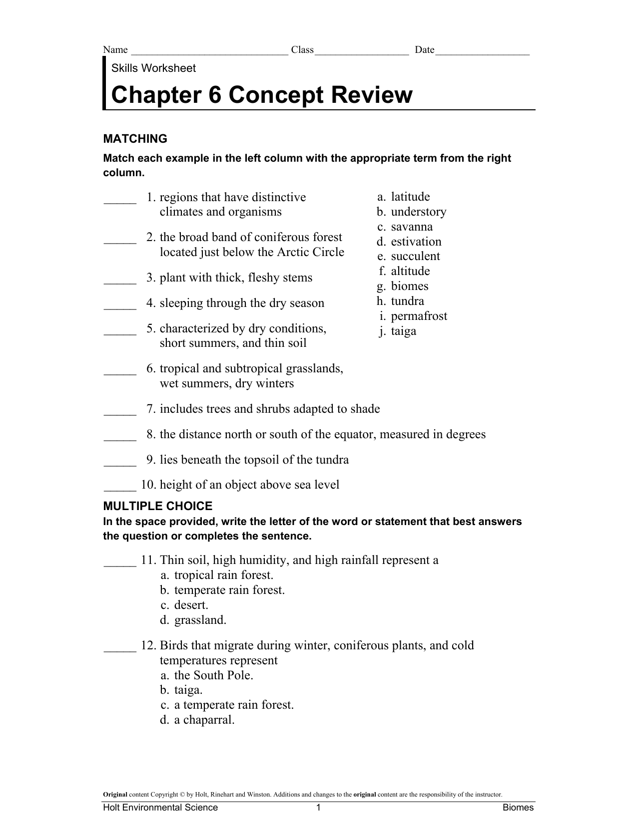 Skills Worksheet Active Reading Energy Resources And Fossil Fuels 