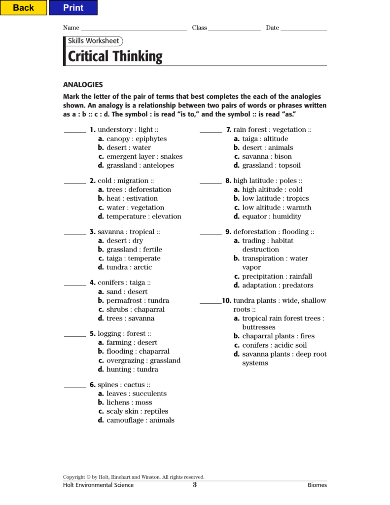 Holt Environmental Science Skills Worksheet Answer Key Ivuyteq