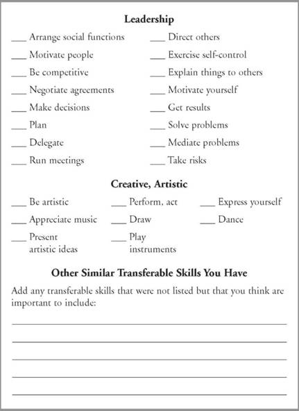 Identify Your Skills Identify Your Adaptive Skills And Personality 