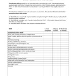 Job Skills Assessment Worksheet Db excel