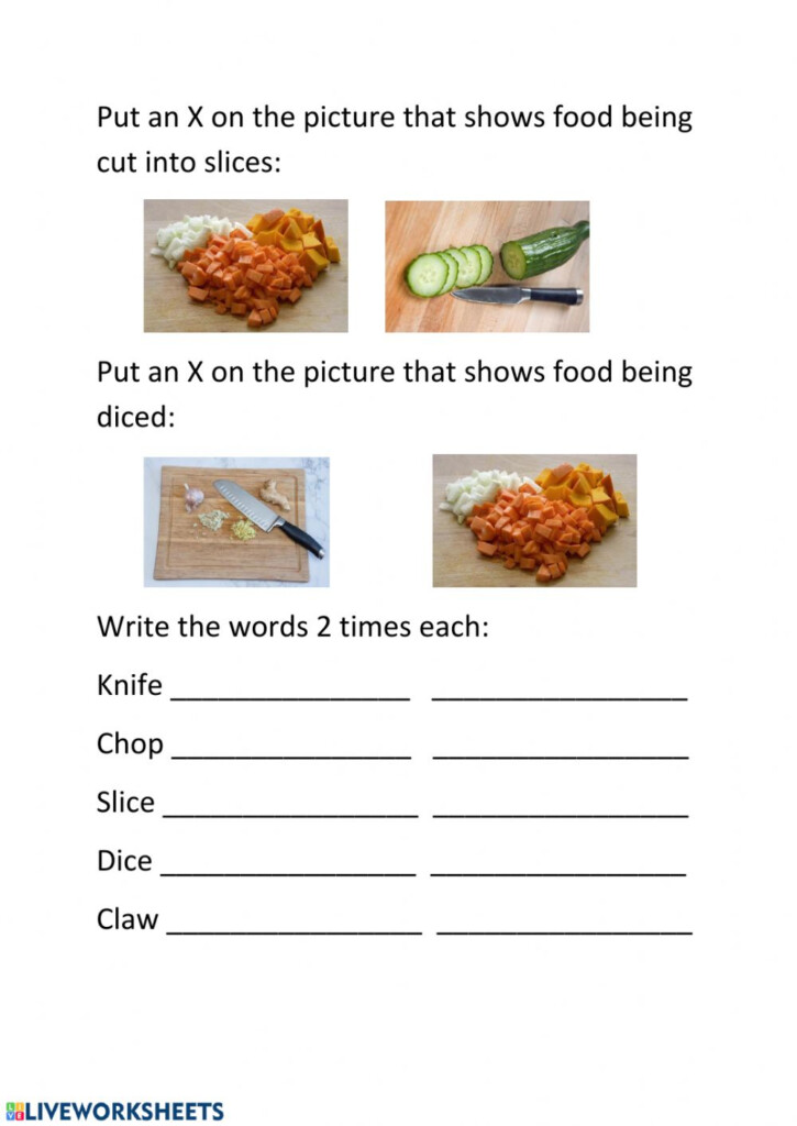 Knife Safety Worksheet 1 Worksheet