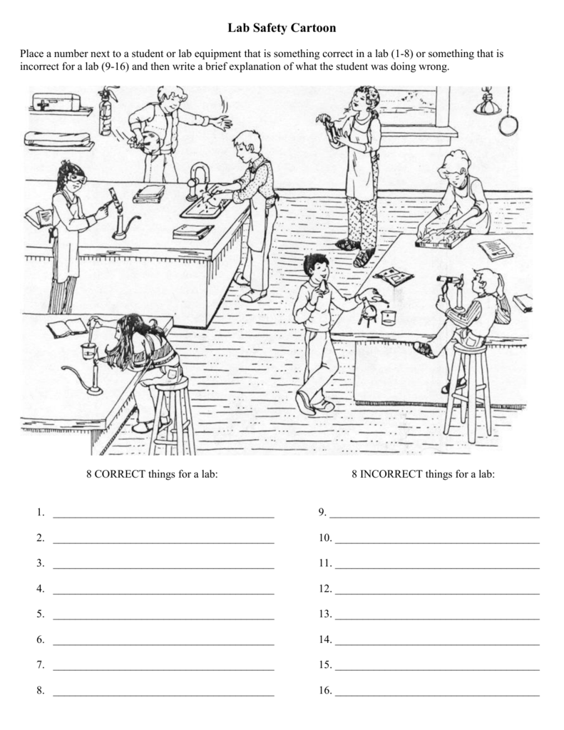 Lab Safety Worksheet High School Nidecmege