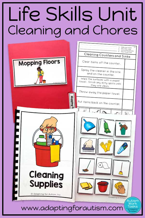 Life Skills Activities For Special Education Cleaning And Household 