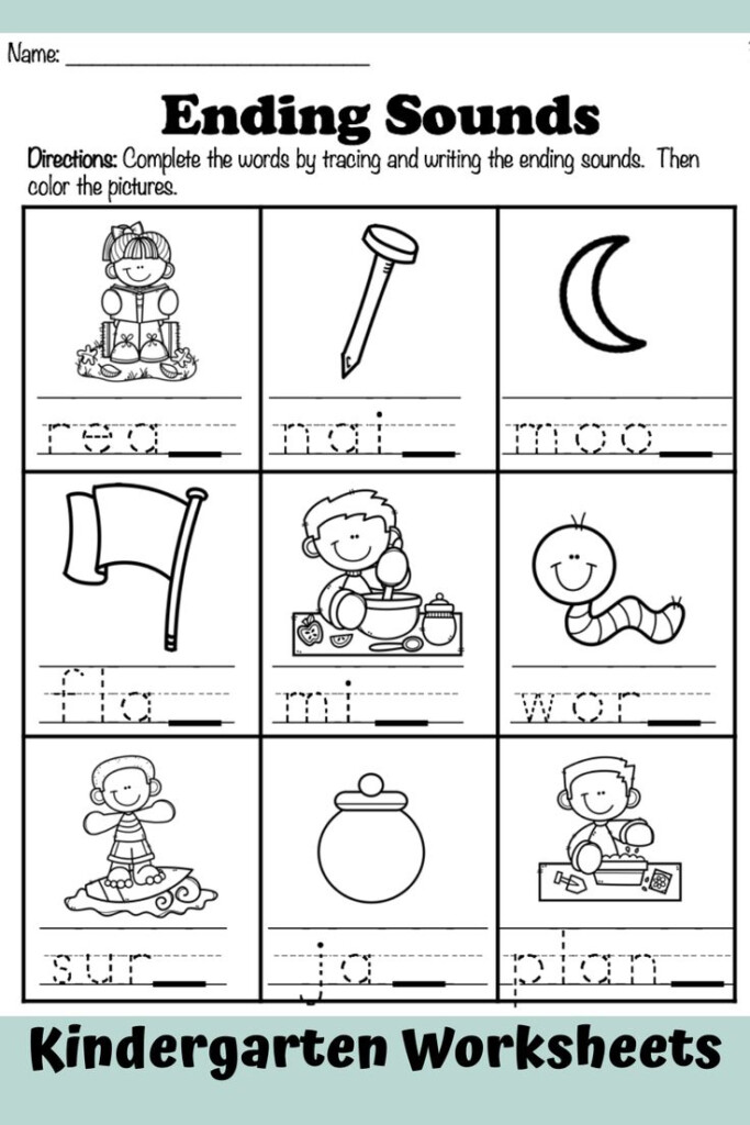 Literacy Worksheets For Kindergarten Kindergarten Worksheets 