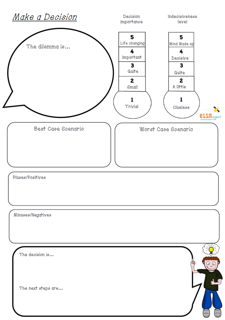 Make A Decision ELSA Support For Emotional Literacy Decision Making 