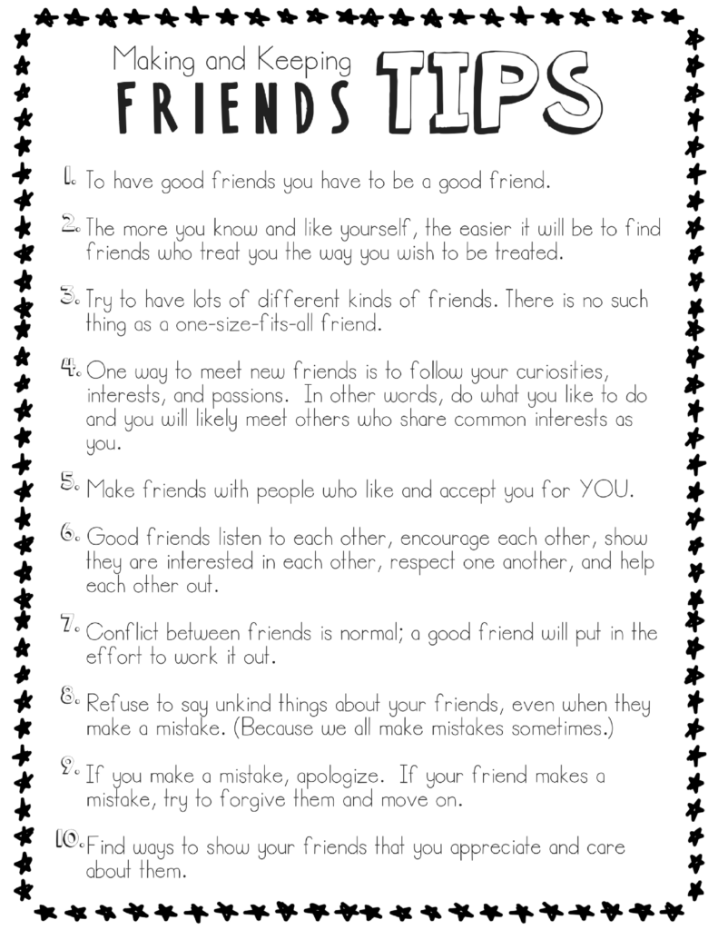 MAKING KEEPING FRIENDS Social Skills Friendship Counseling Lesson 