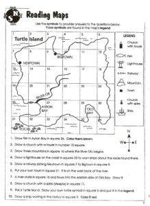 Map Skill Worksheets 2nd Grade - SkillsWorksheets.com