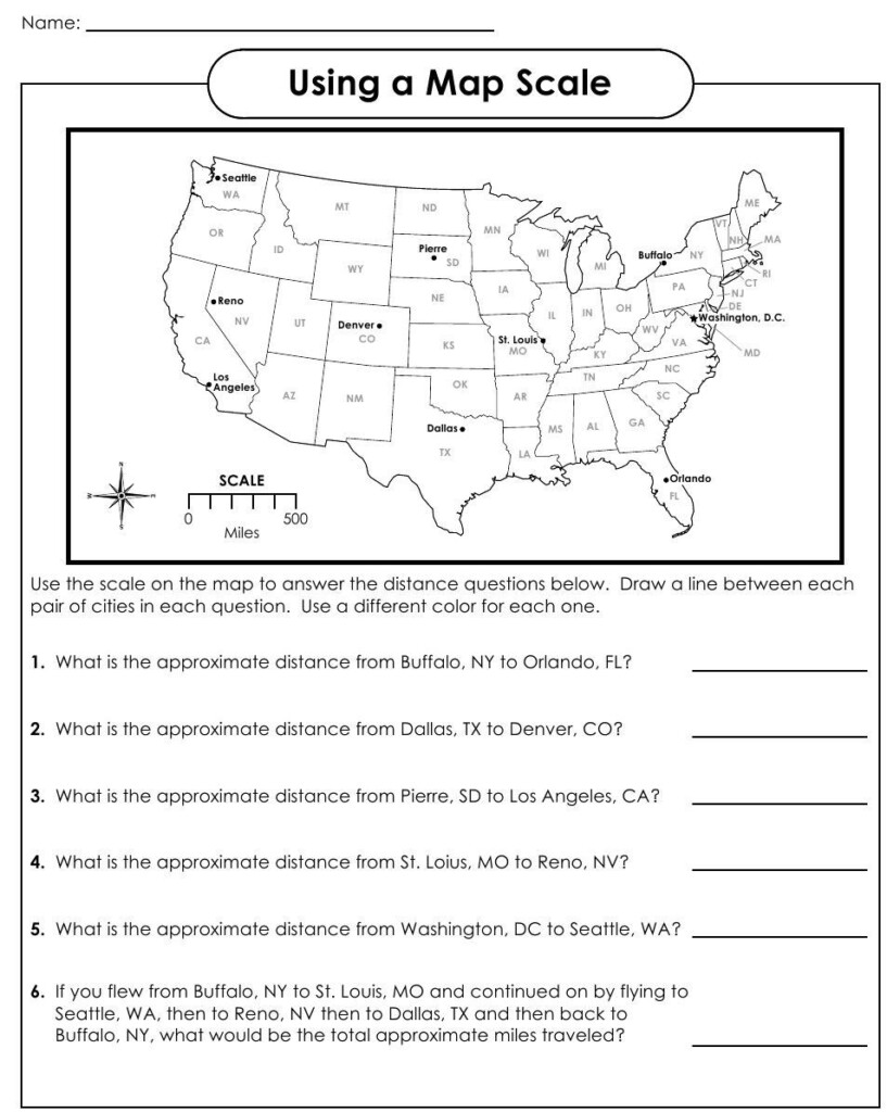 Map Skills Worksheets 6th Grade Geography Worksheets Map Skills 