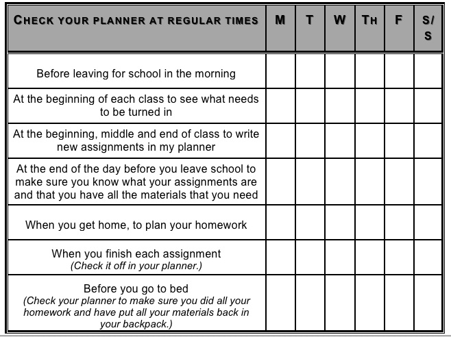 Middle School Students Need Strong Organizational Skills Bits Of 