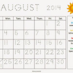 Monthly Calendar Worksheets August Freebies Breezy Special Ed