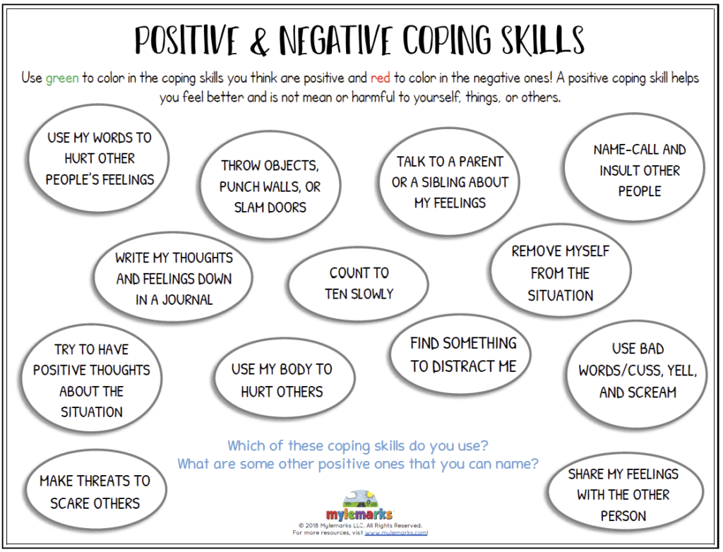 Positive Negative Coping Skills