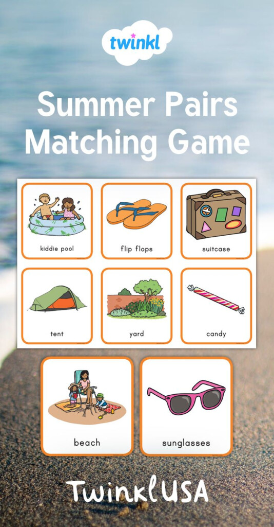 Practice Memory Skills With This Engaging Pairs Activity Based On The 