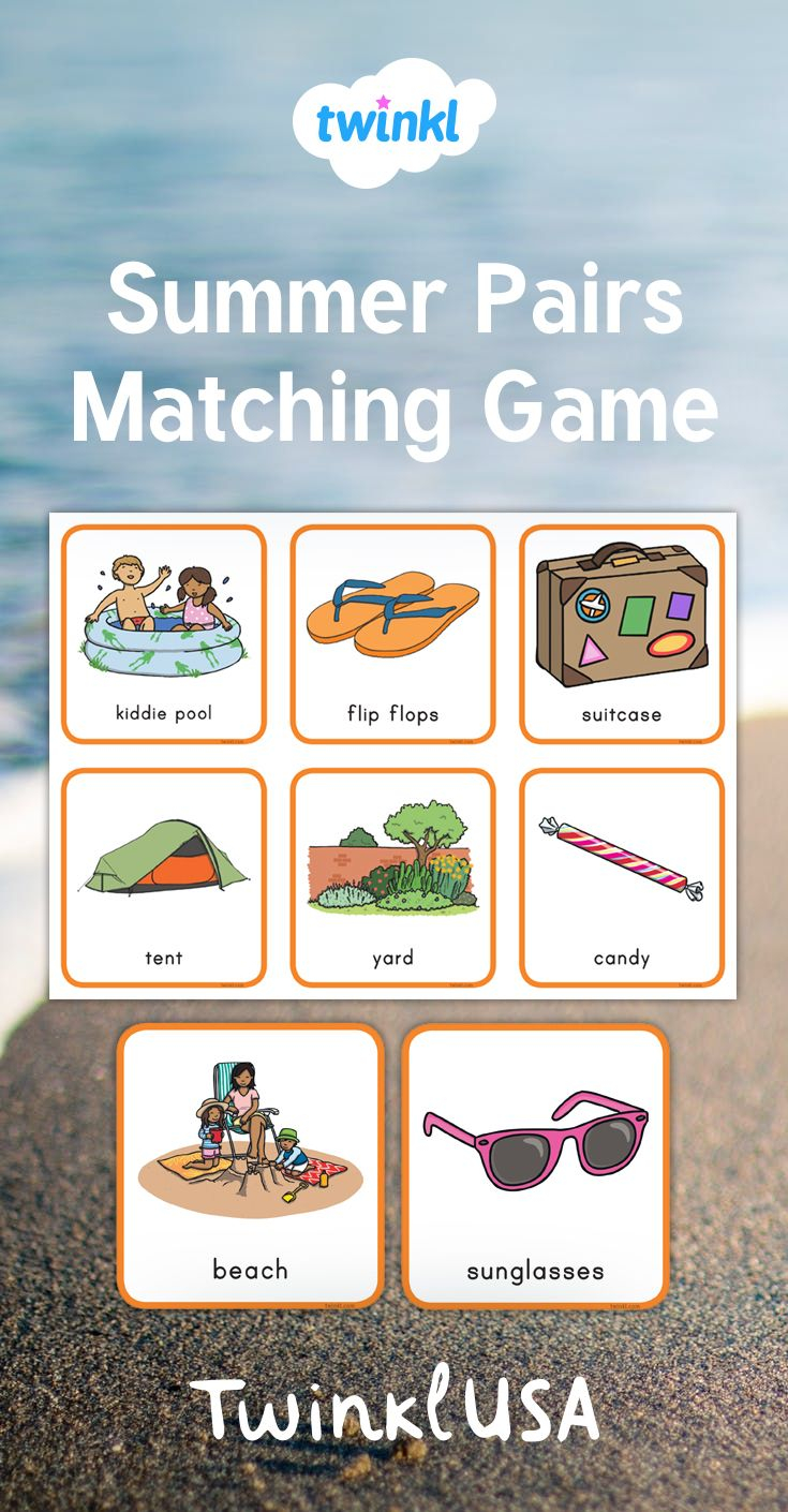 Practice Memory Skills With This Engaging Pairs Activity Based On The