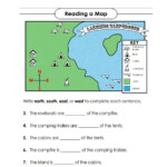 Read A Map With Cardinal Directions Worksheet