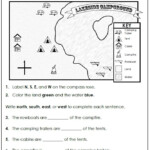 Reading A Map Cardinal Directions Map Skills Worksheets 3rd Grade