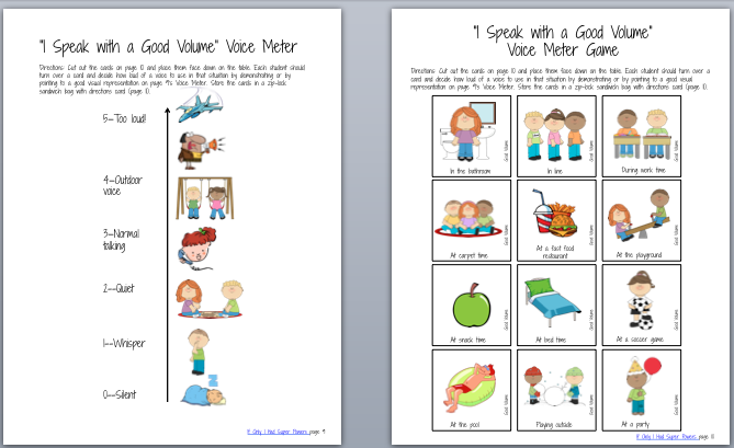 Social Skills For Pre K Or During One on one Work Teaching Social