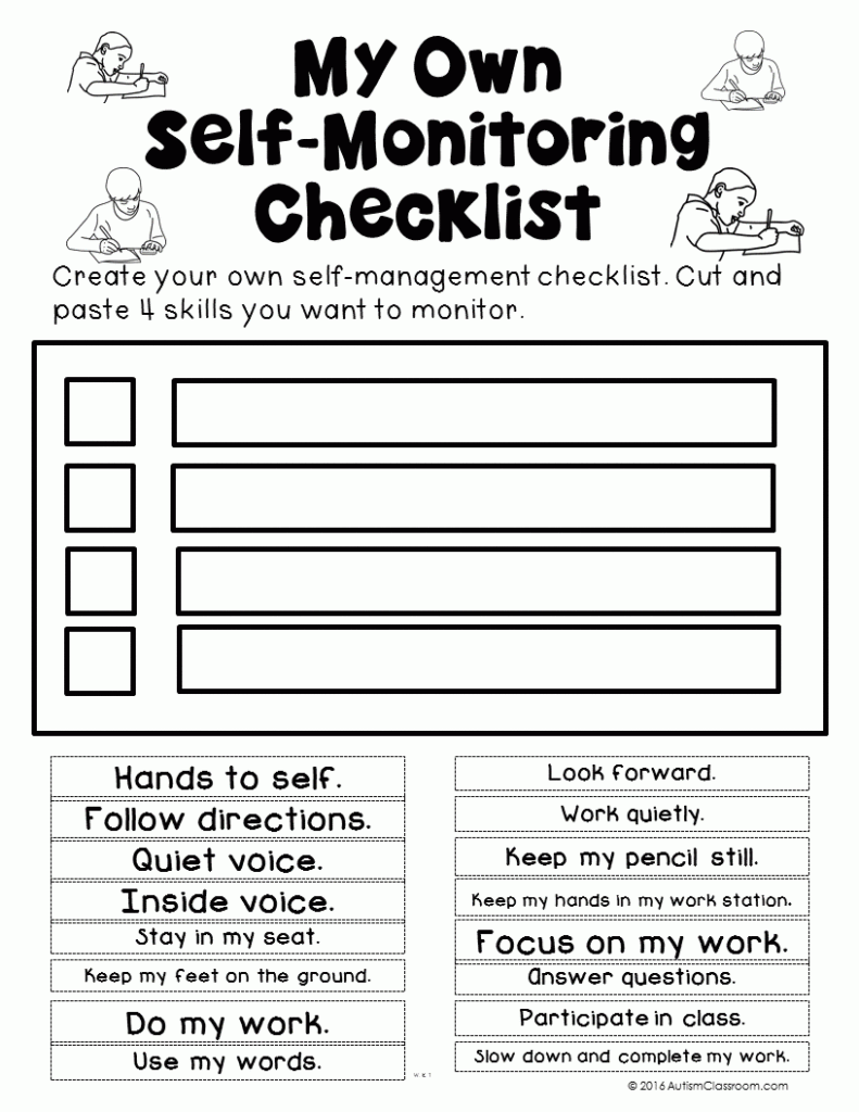 Social Skills Printables For Students With Autism Similar Special 