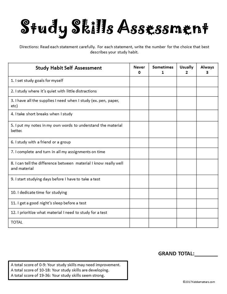 Study Skills Journal For Middle School Students Study Skills 