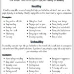 Therapeutic Worksheets For Teens